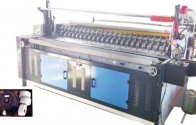 Small Jumbo roll slitting and rewinding machine