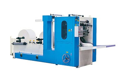 Facial tissue folding machine