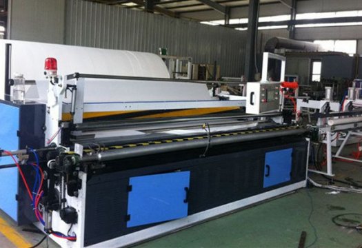 Toilet paper roll production line-double channel log saw and auto packing