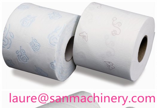 Kitchen towel and toilet paper roll production line