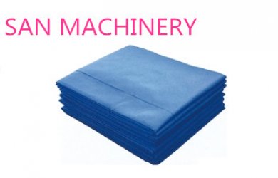 Non-woven disposable medical sheet folding machine