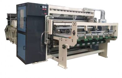 Full automatic facial tissue folding machine with self transfer system